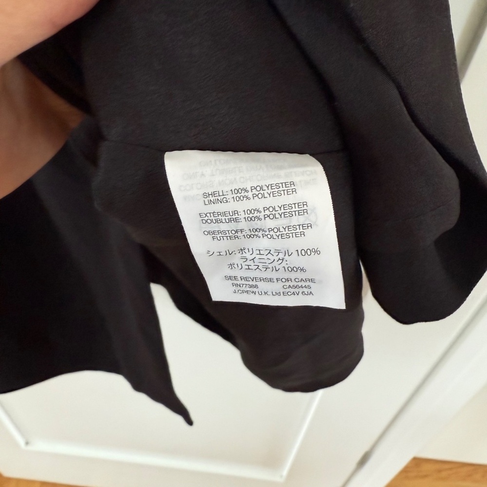 J. Crew Wrap Dress in 365 Crepe - Black, Sz 20 - Picture 9 of 9